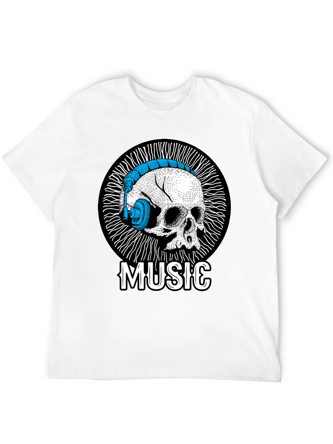 Skull Music T-Shirt - Unique Graphic Tee