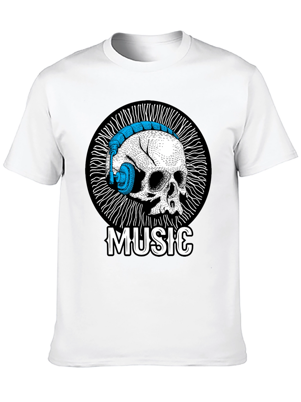 Skull Music T-Shirt - Unique Graphic Tee