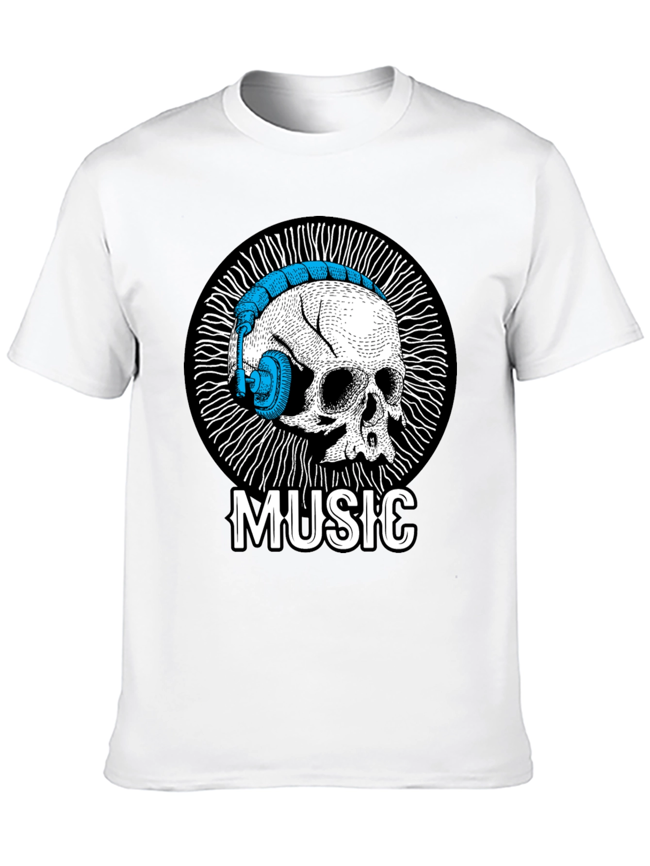 Skull Music T-Shirt - Unique Graphic Tee