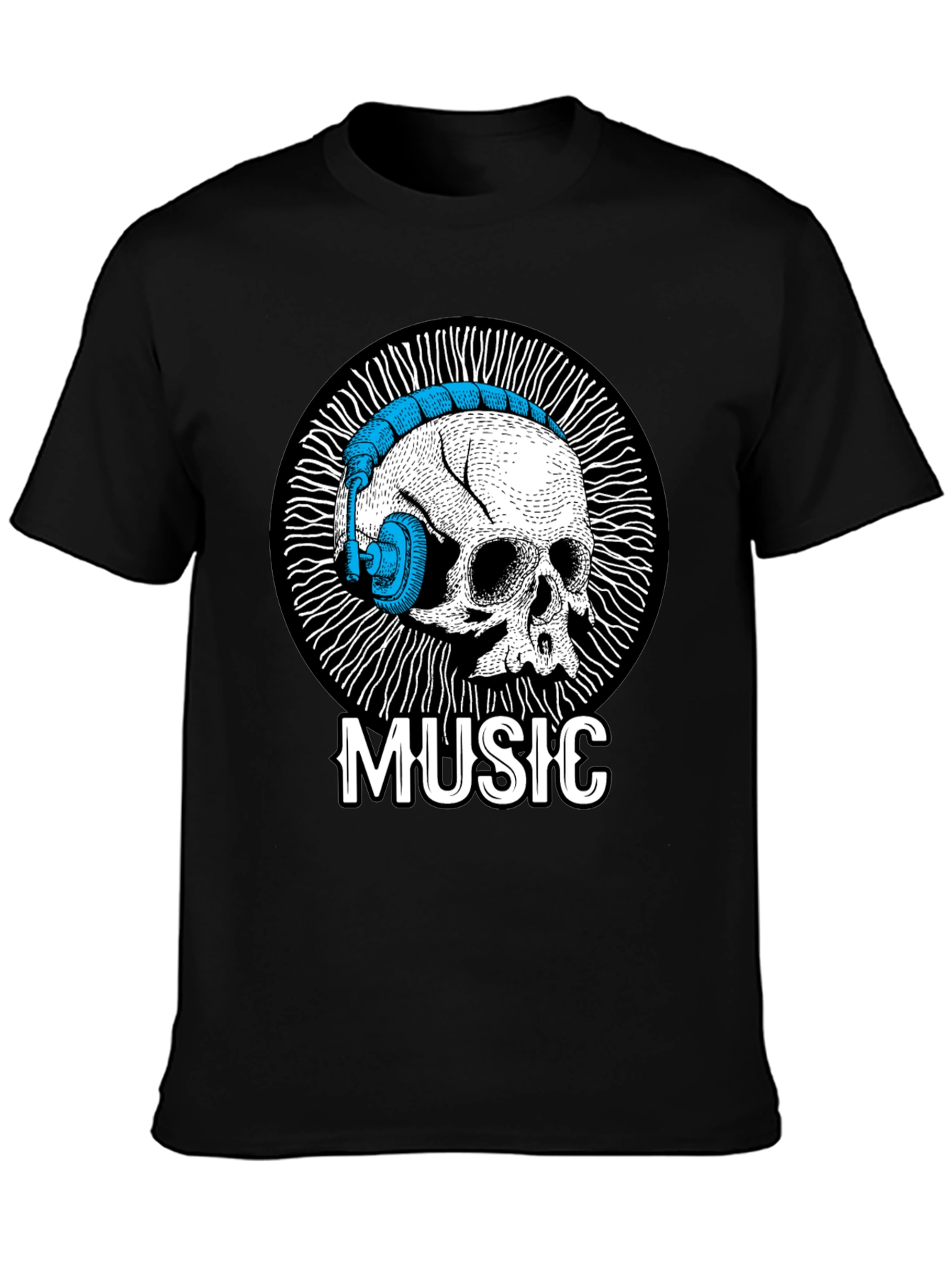 Skull Music T-Shirt - Unique Graphic Tee