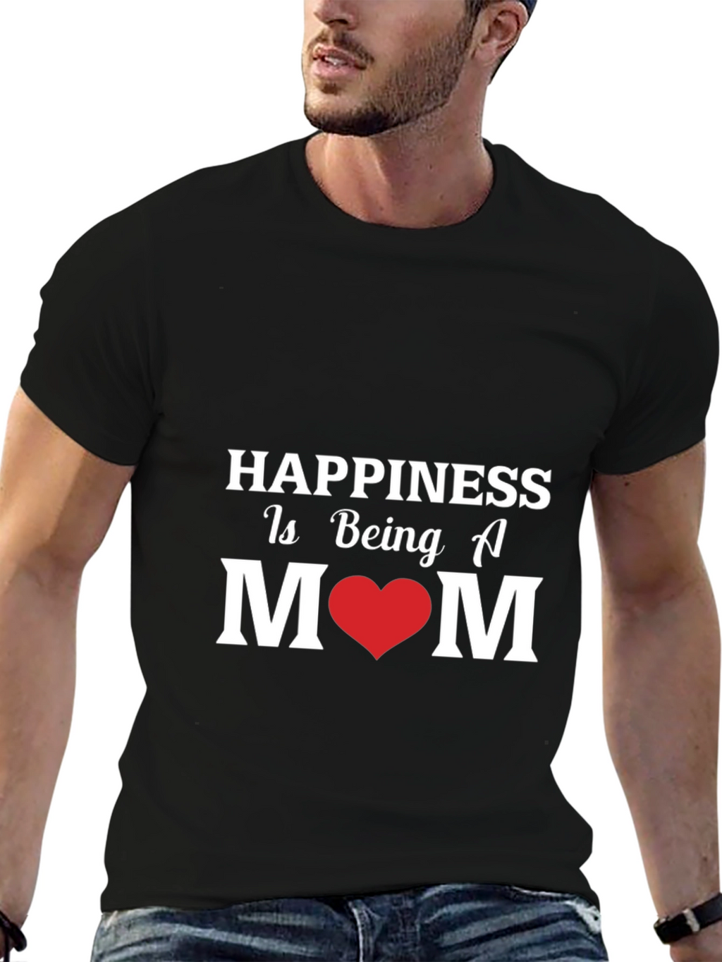 Happiness Is Being A Mom - Graphic T-Shirt