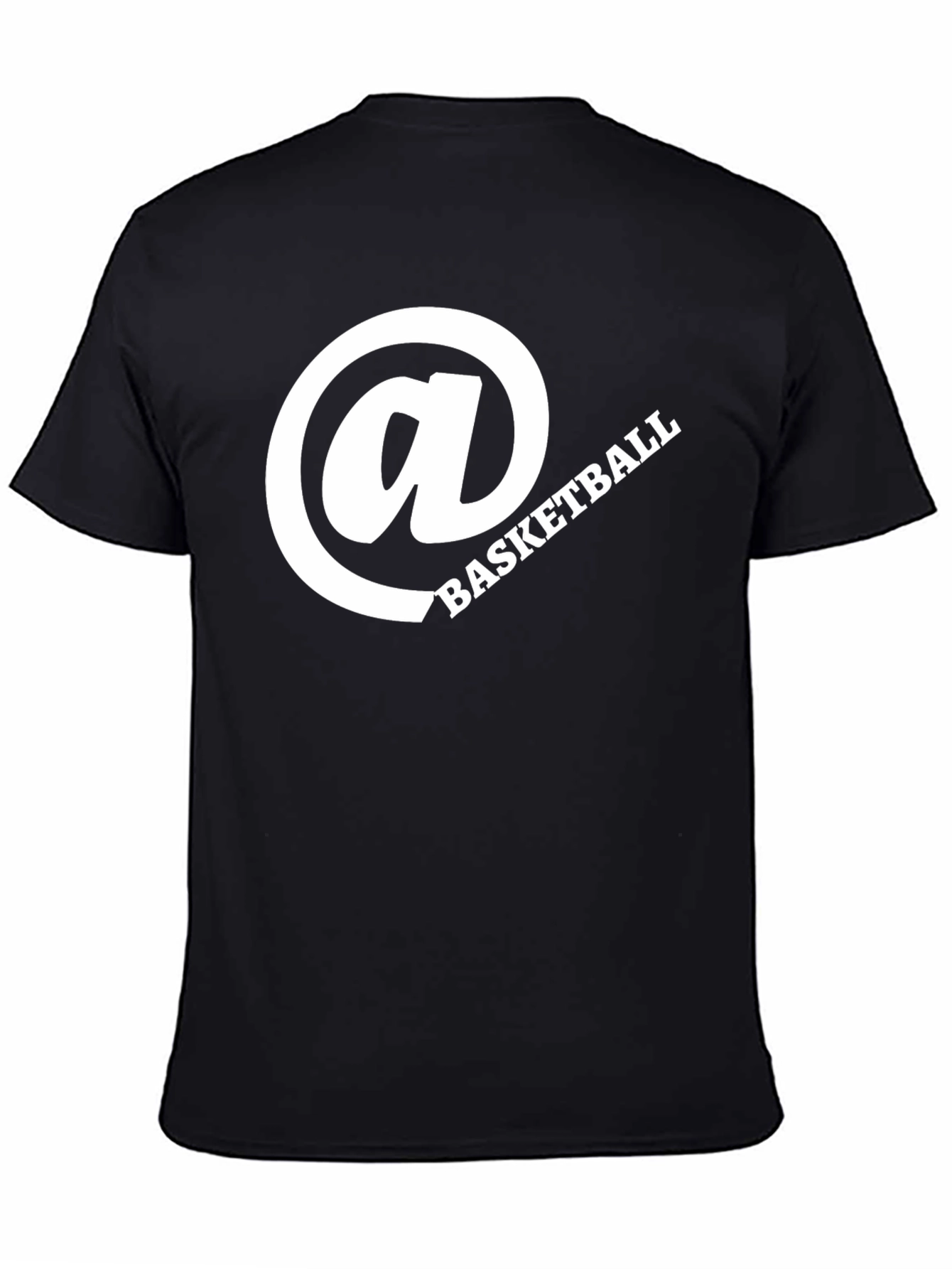 Basketball Graphic Tee - Stylish Black Cotton Shirt