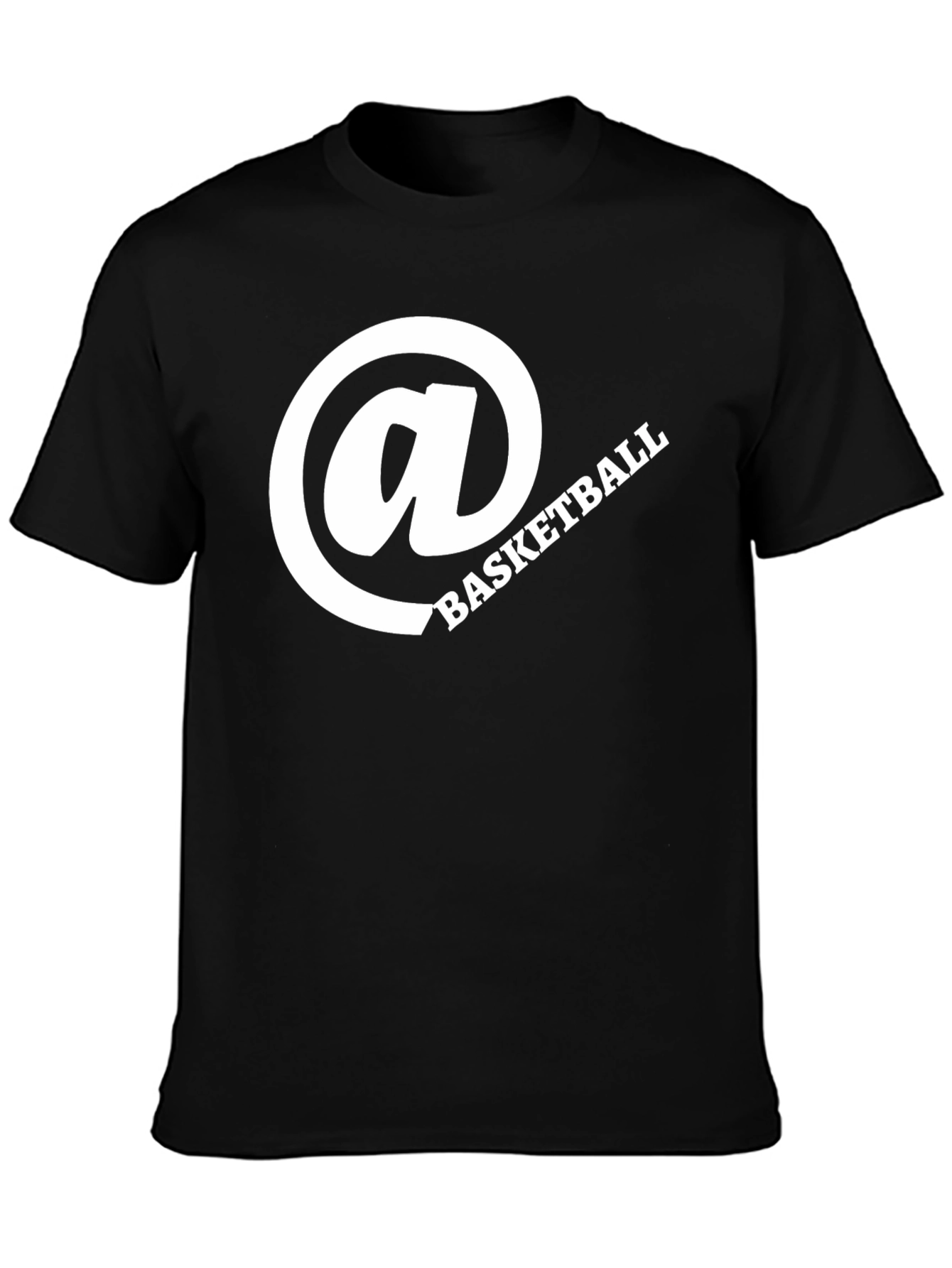 Basketball Graphic Tee - Stylish Black Cotton Shirt