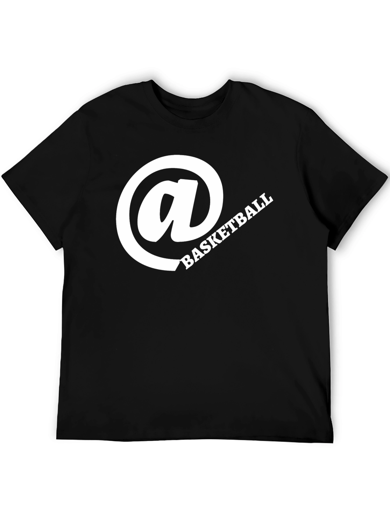 Basketball Graphic Tee - Stylish Black Cotton Shirt