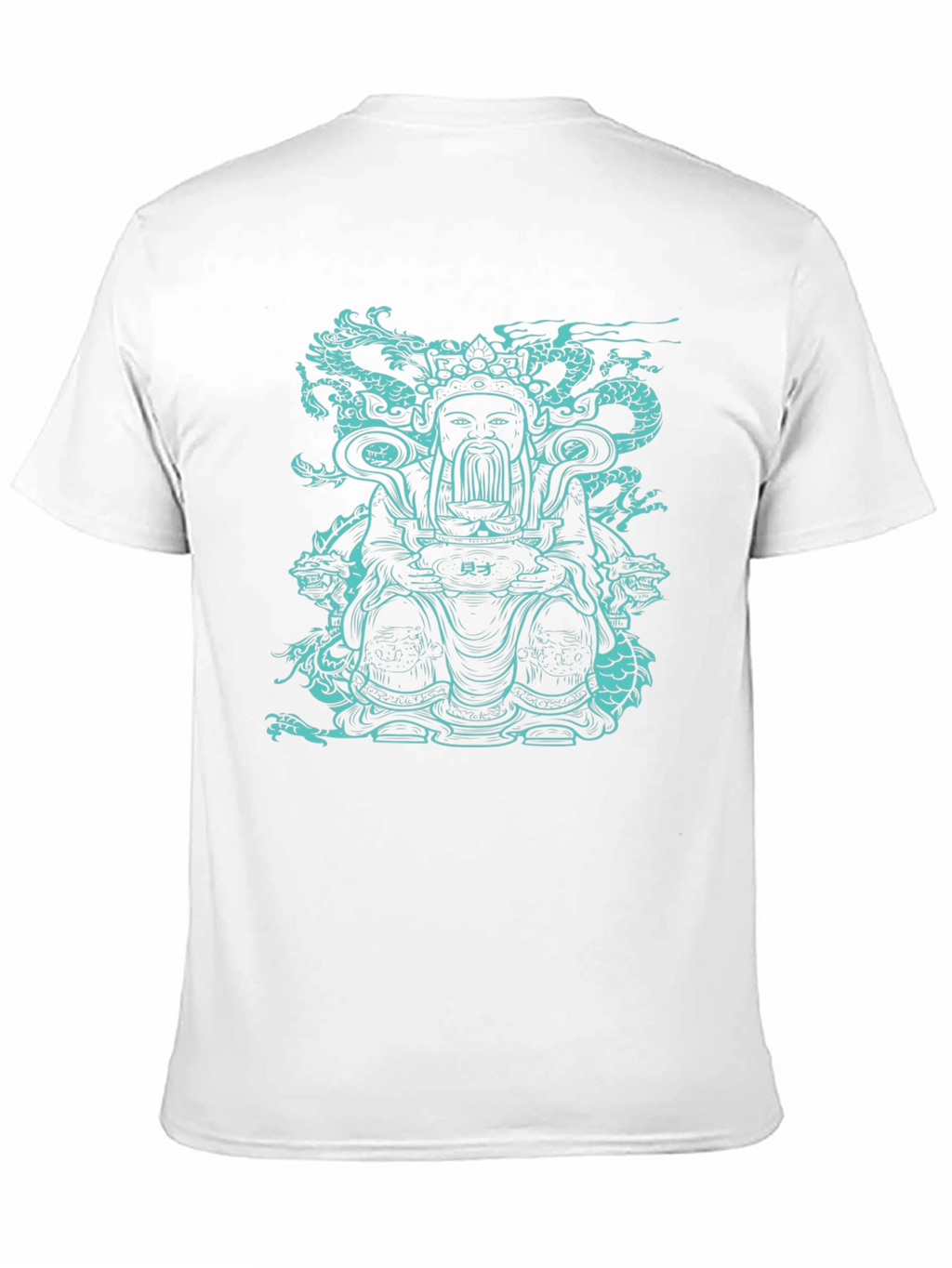 Dragon God Graphic Tee - Black Cotton T-Shirt