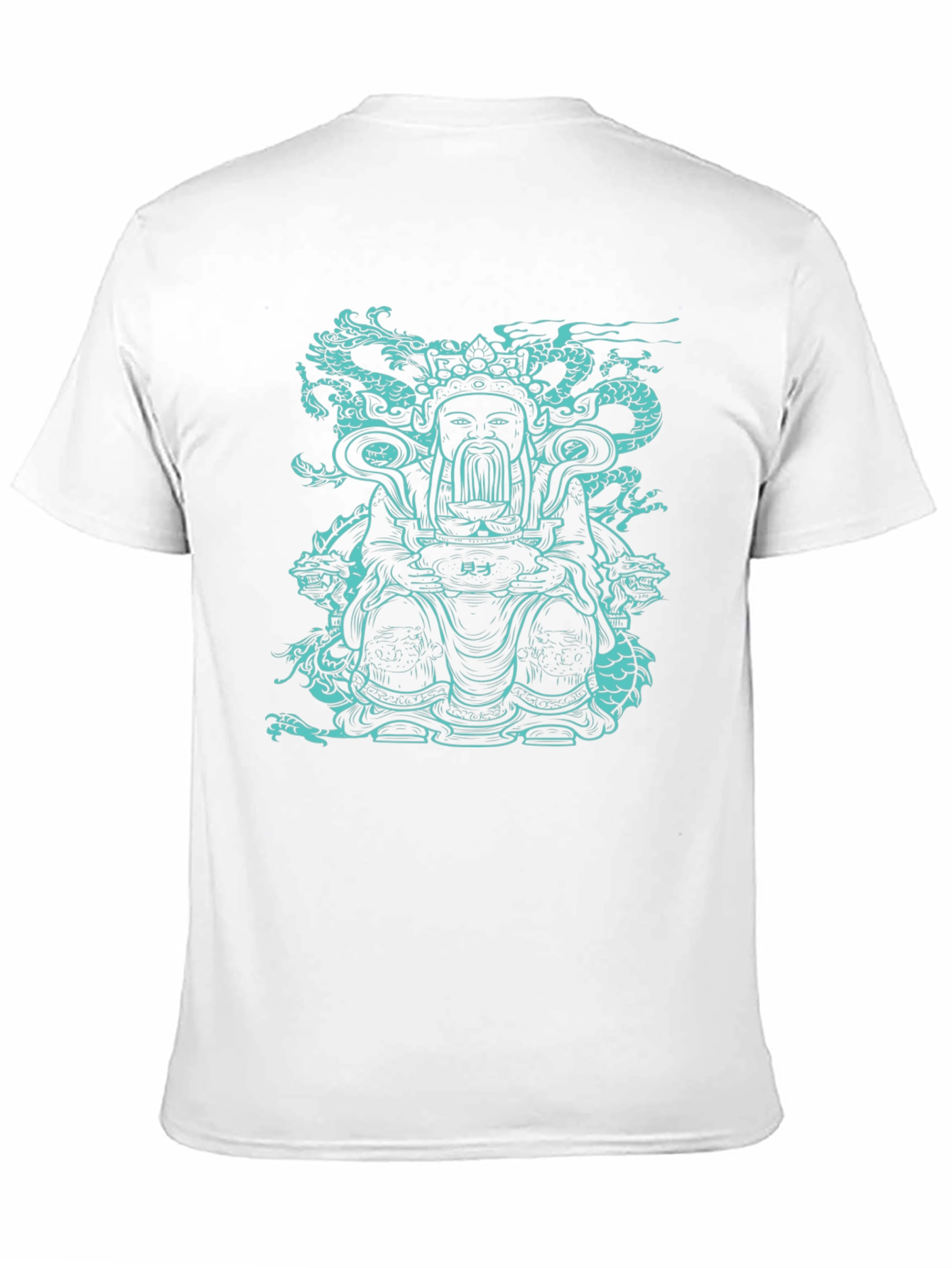 Dragon God Graphic Tee - Black Cotton T-Shirt