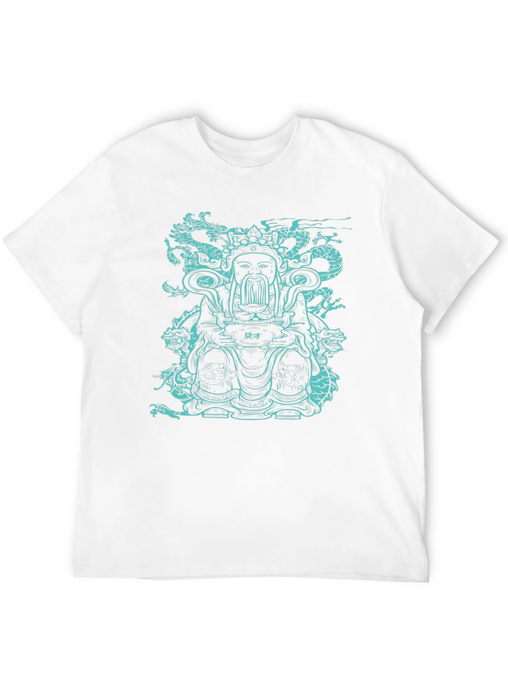 Dragon God Graphic Tee - Black Cotton T-Shirt