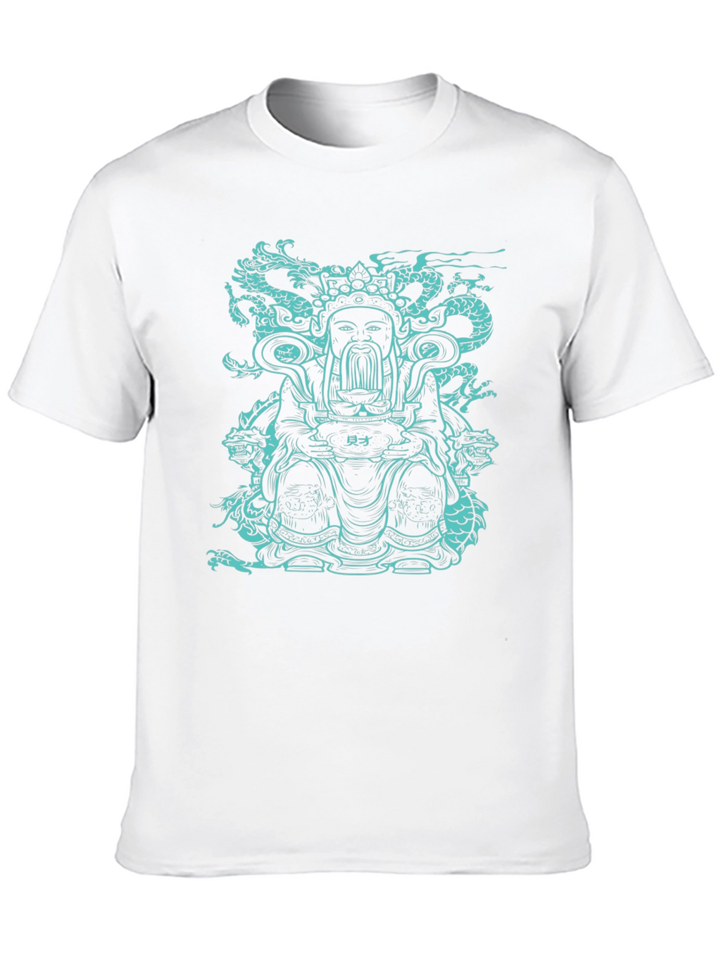 Dragon God Graphic Tee - Black Cotton T-Shirt