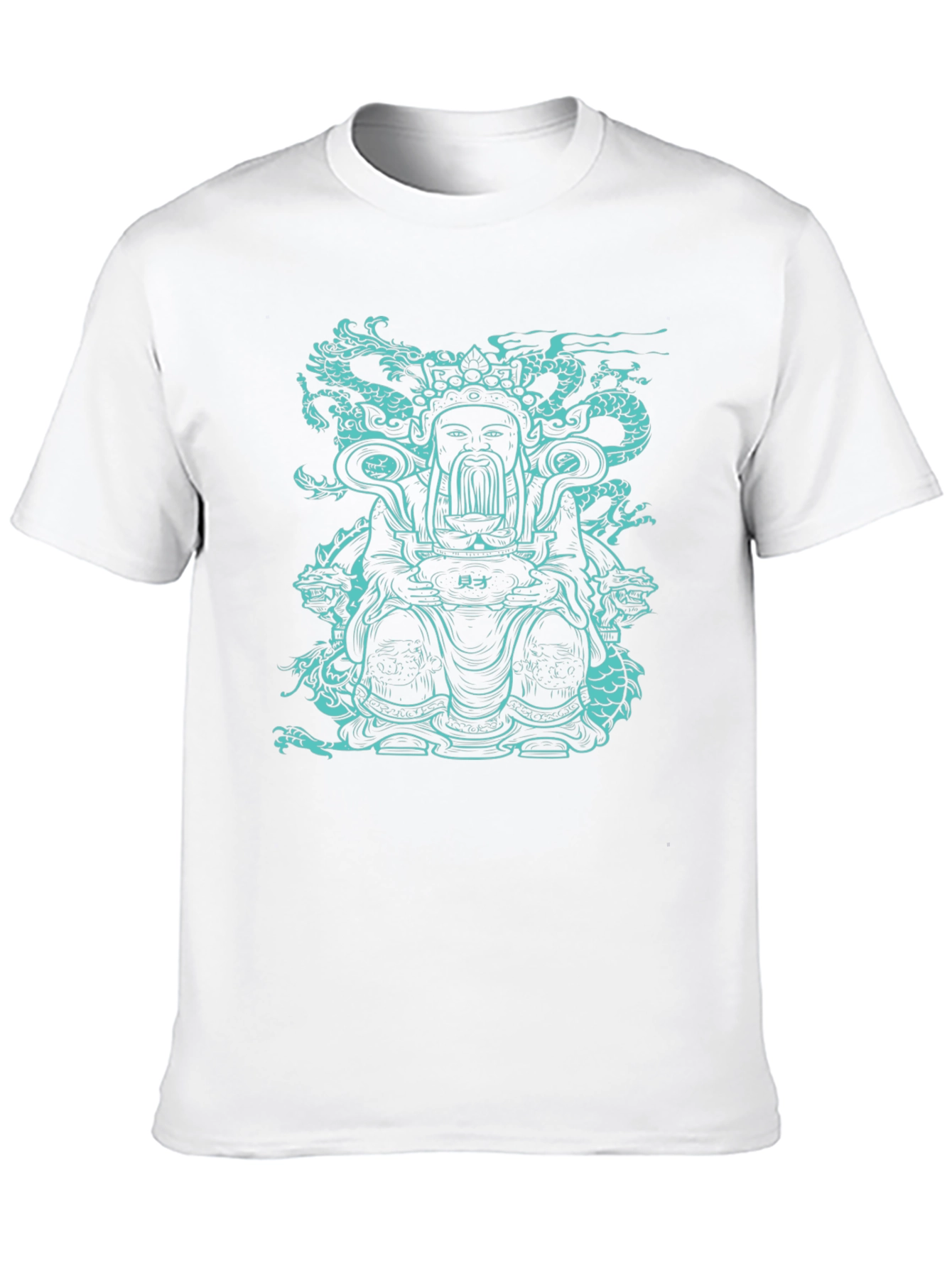 Dragon God Graphic Tee - Black Cotton T-Shirt