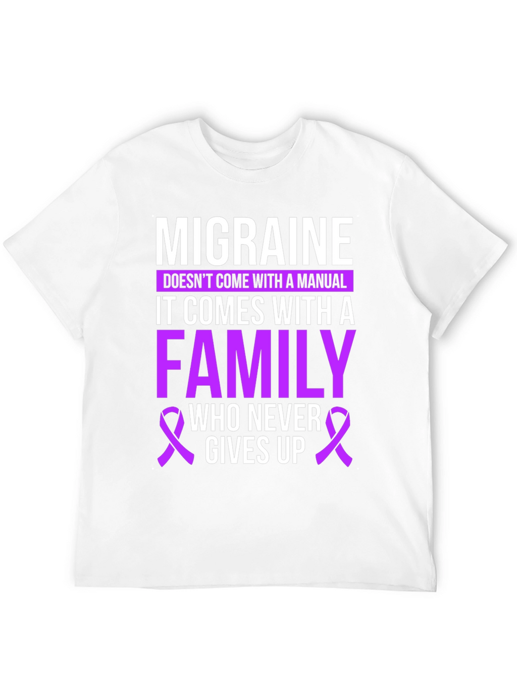 Migraine Awareness T-Shirt - Family Support Design