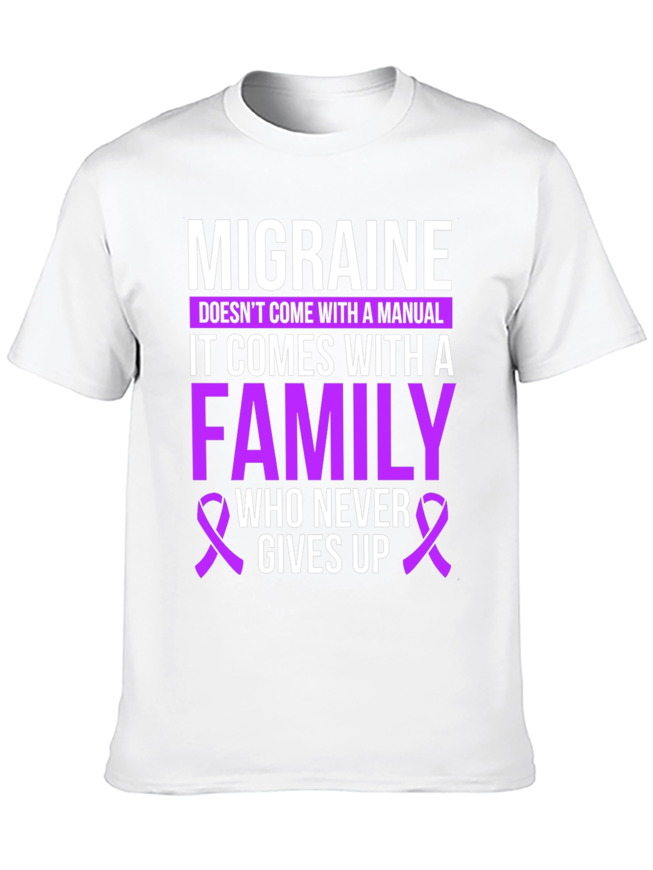 Migraine Awareness T-Shirt - Family Support Design