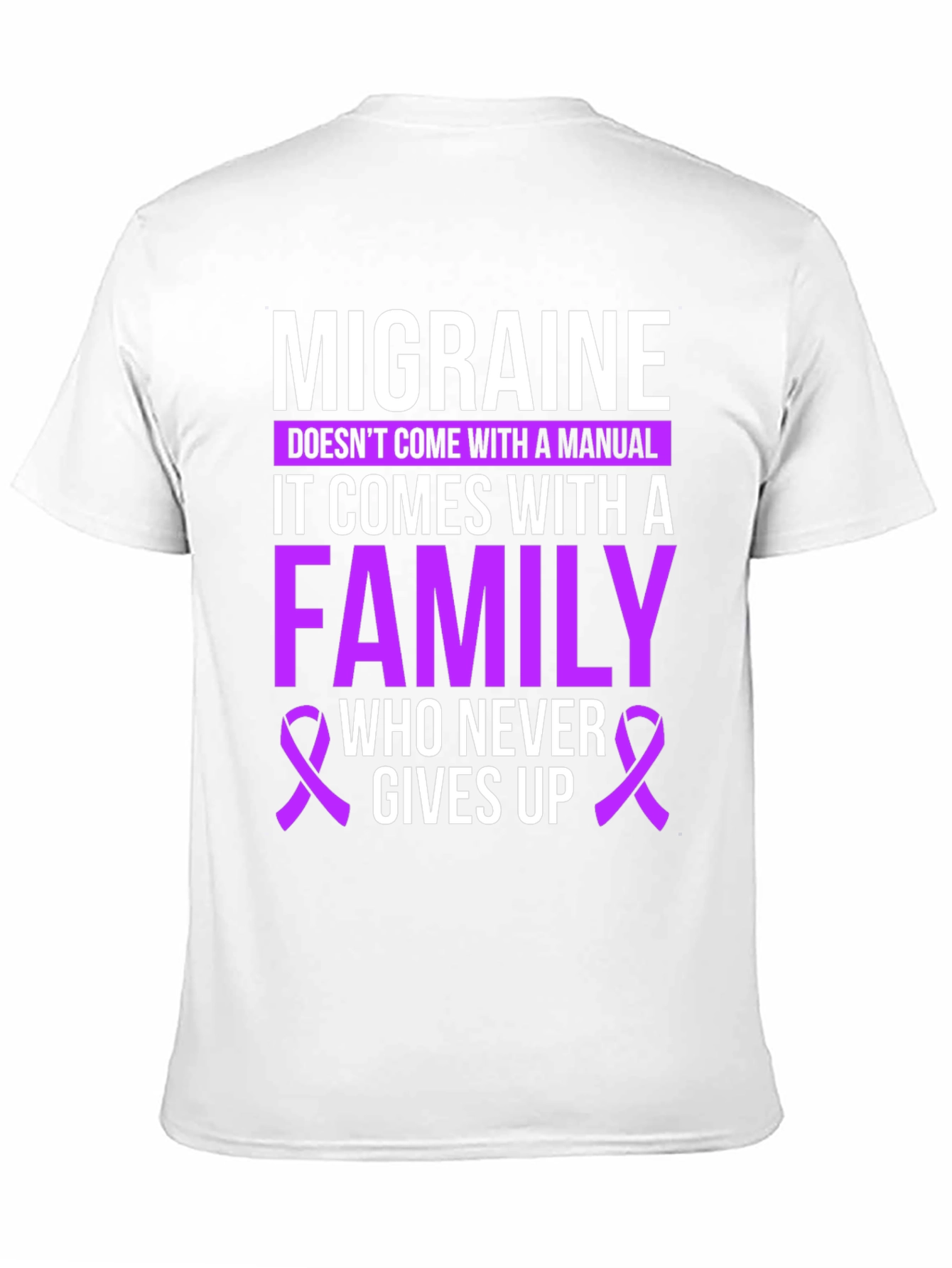 Migraine Awareness T-Shirt - Family Support Design