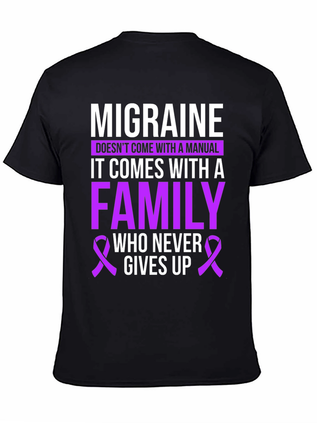 Migraine Awareness T-Shirt - Family Support Design