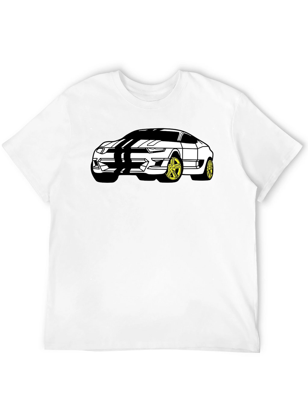 Mustang Car Graphic T-Shirt - Black