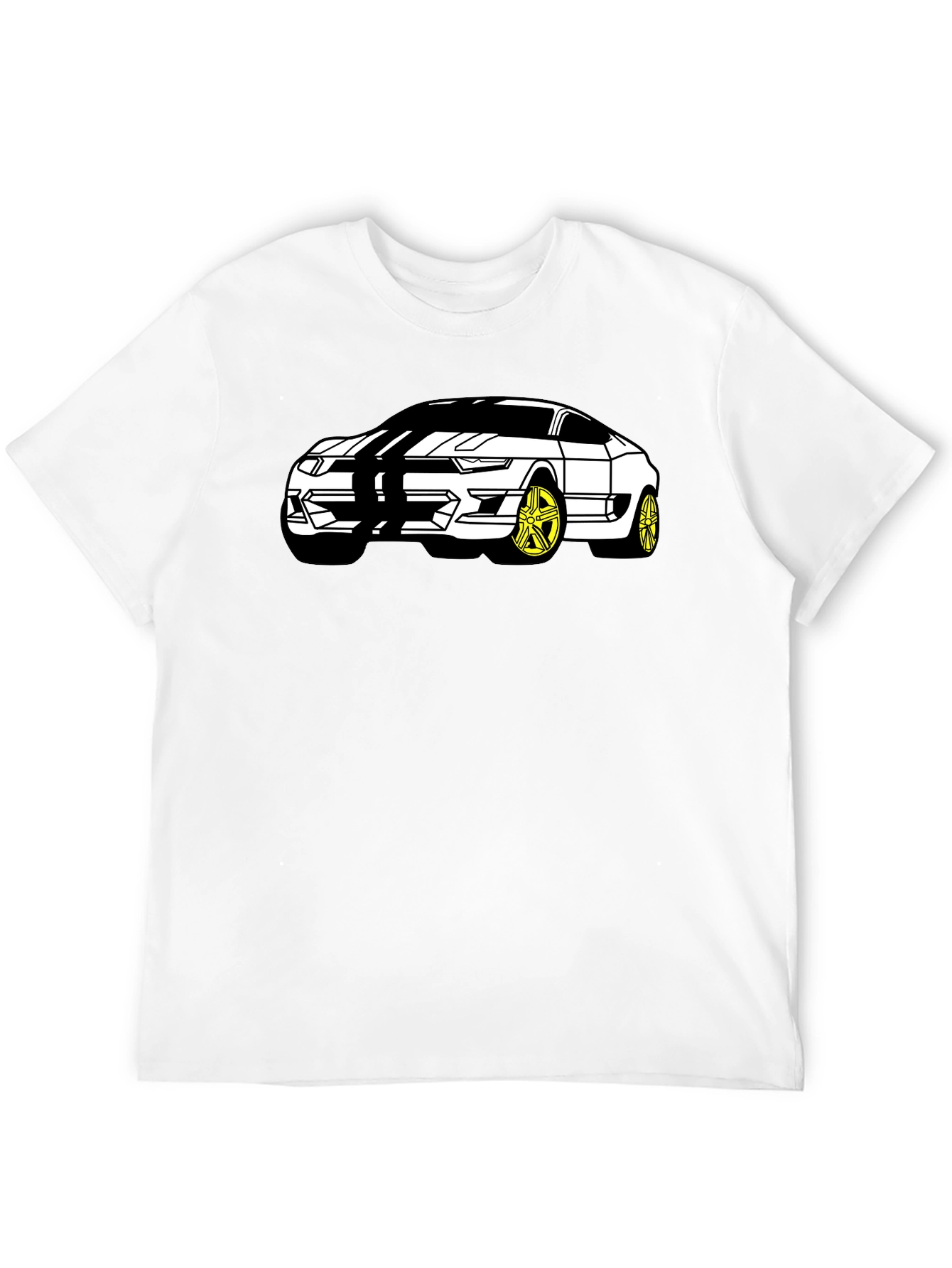 Mustang Car Graphic T-Shirt - Black