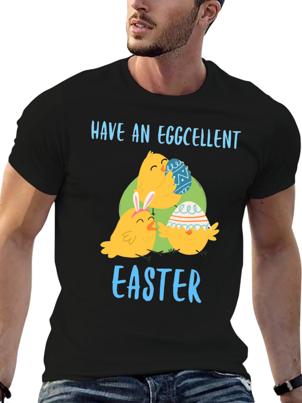 Eggcellent Easter T-Shirt Cute Chick Design