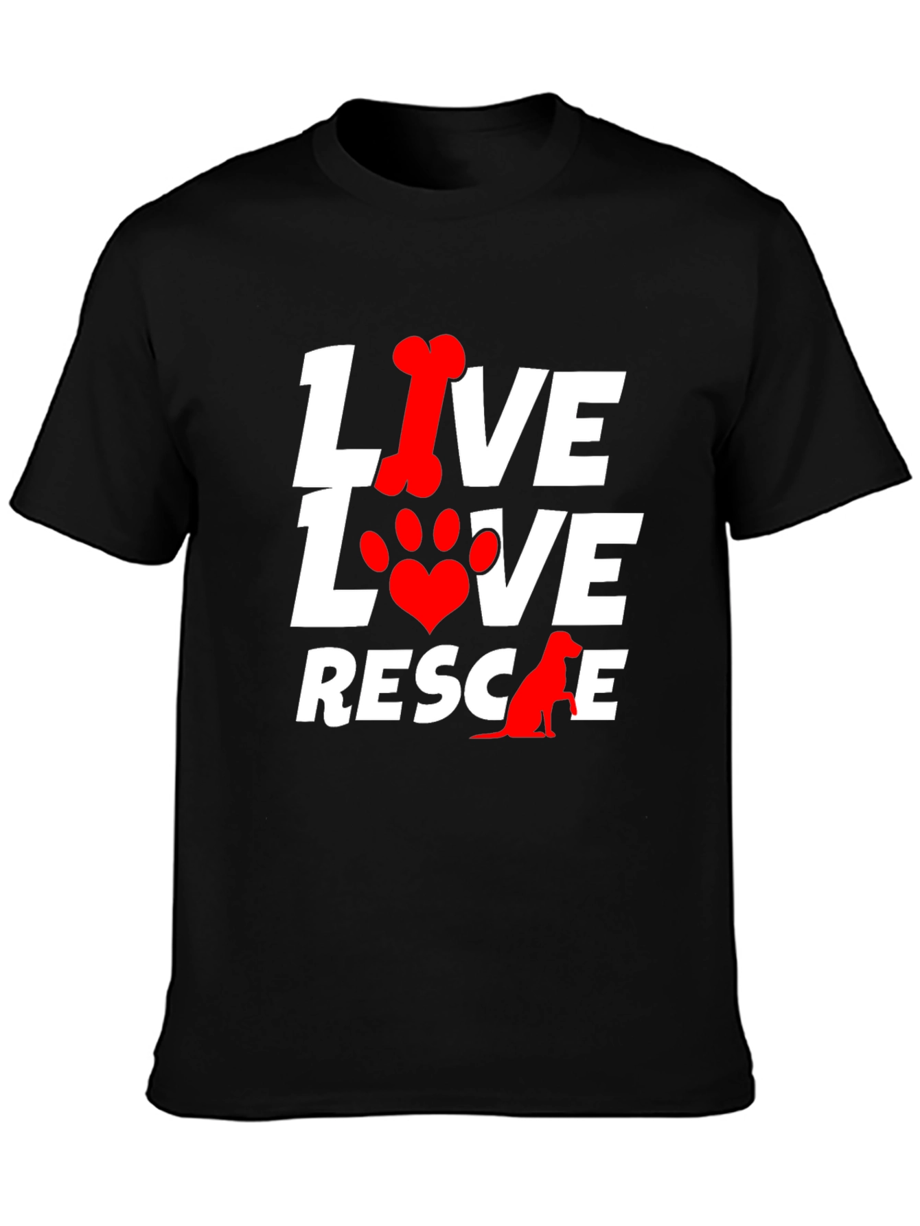 Live Love Rescue Dog T-Shirt