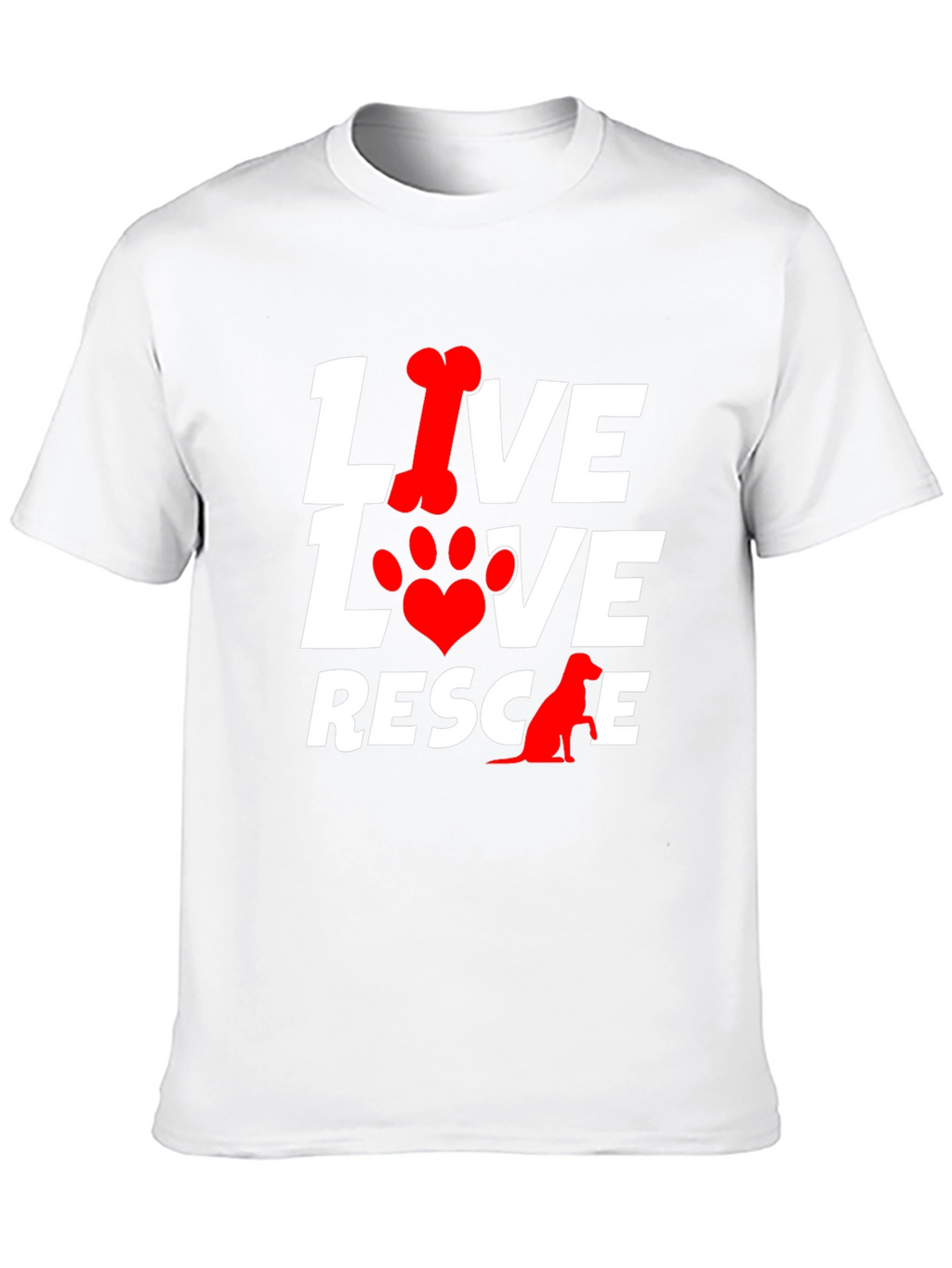 Live Love Rescue Dog T-Shirt