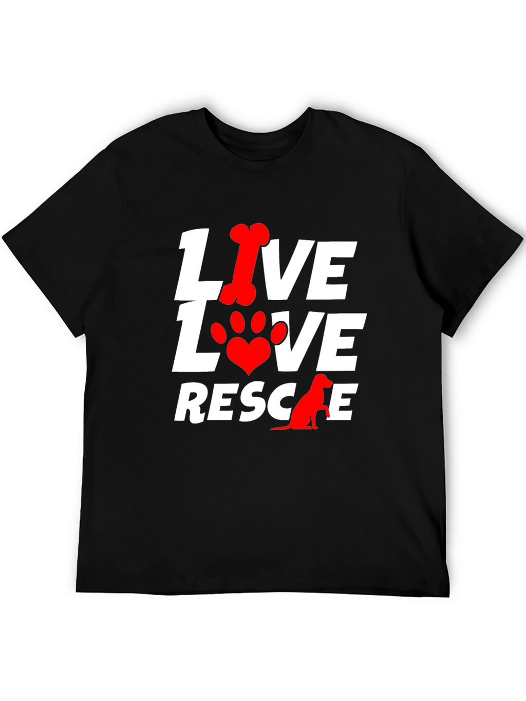Live Love Rescue Dog T-Shirt