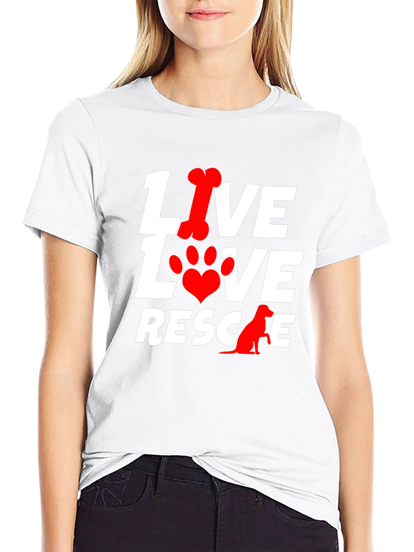 Live Love Rescue Dog T-Shirt