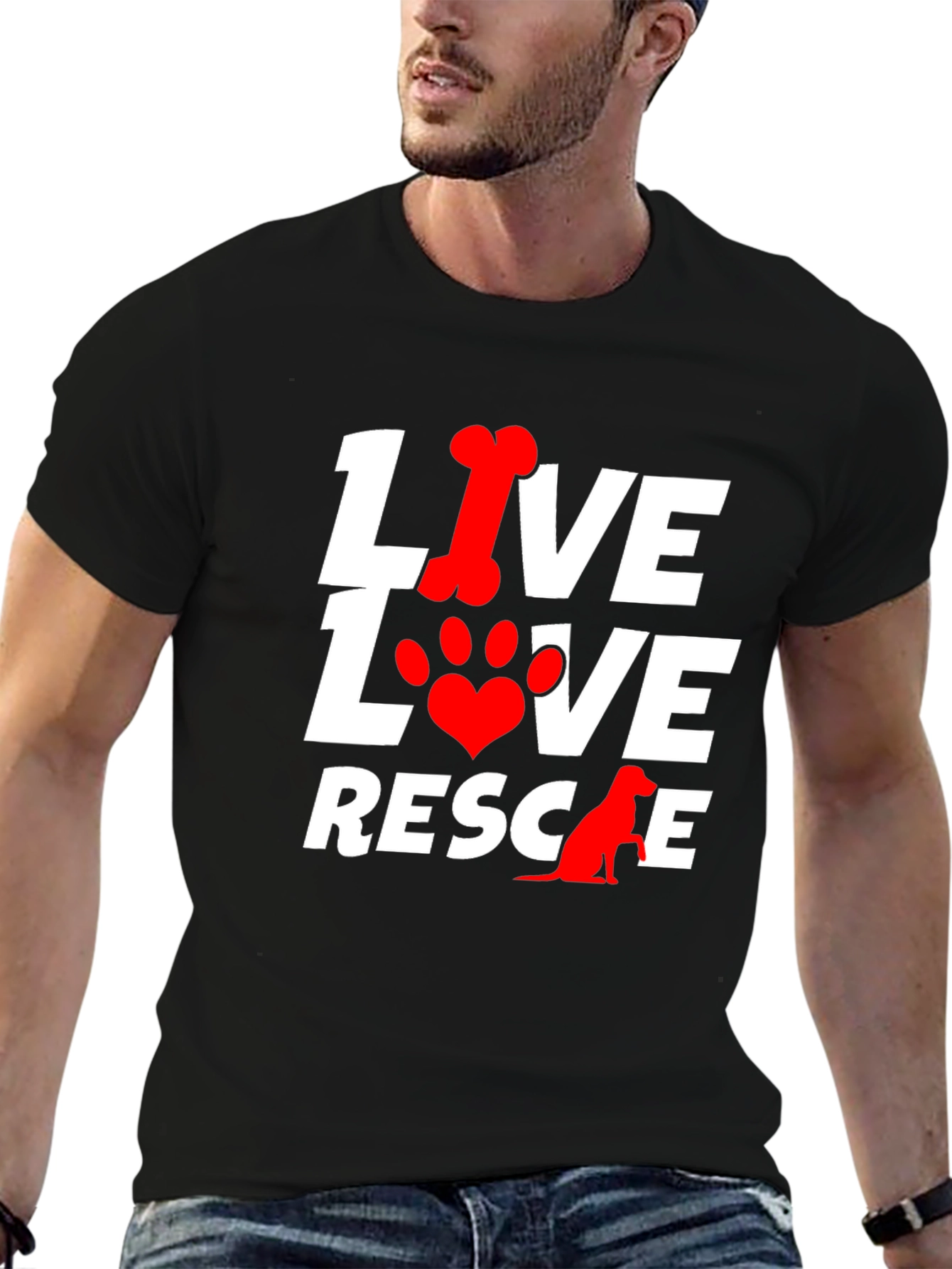 Live Love Rescue Dog T-Shirt