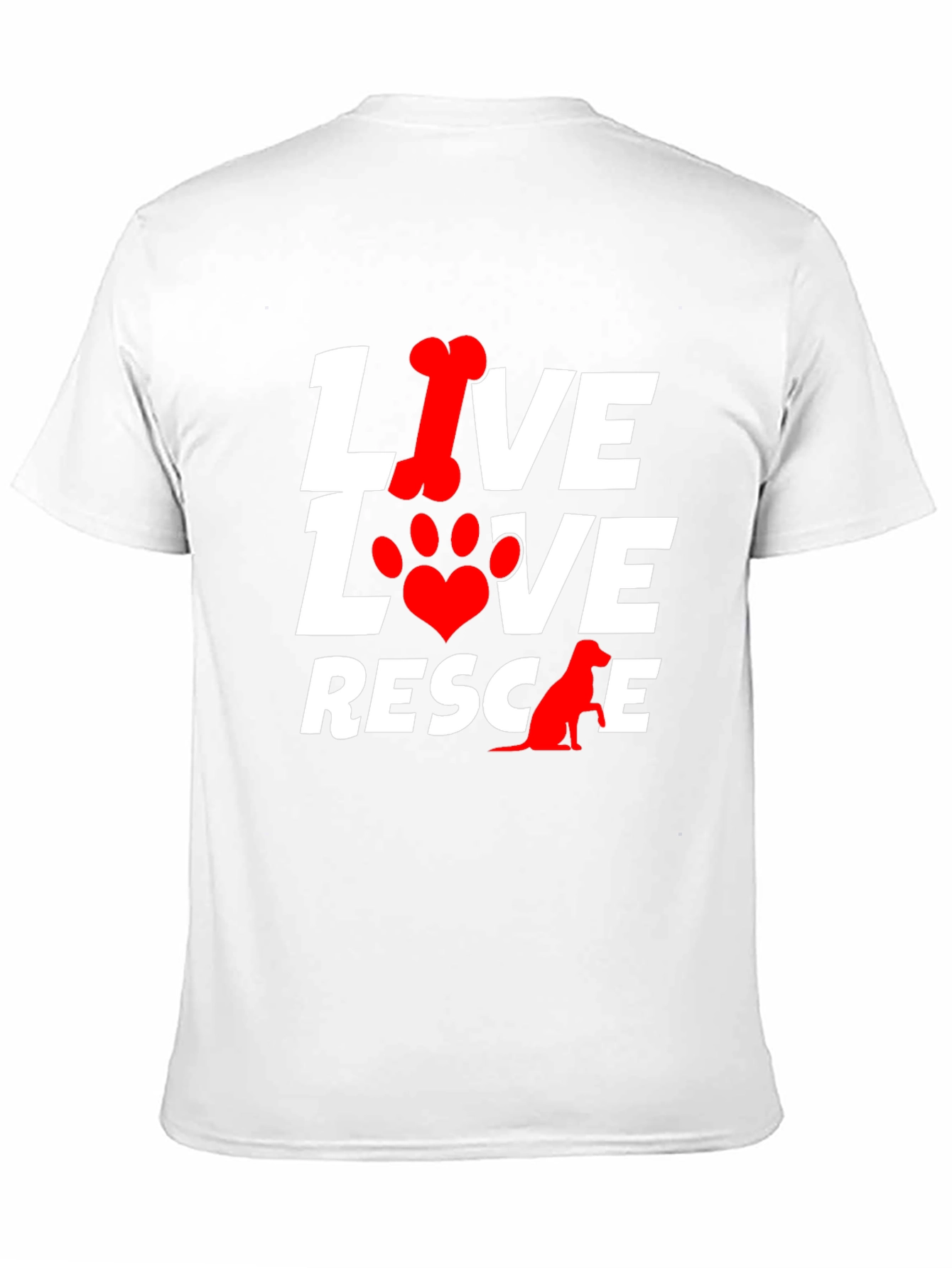 Live Love Rescue Dog T-Shirt