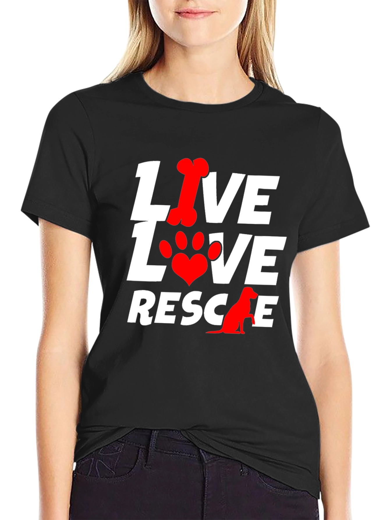 Live Love Rescue Dog T-Shirt