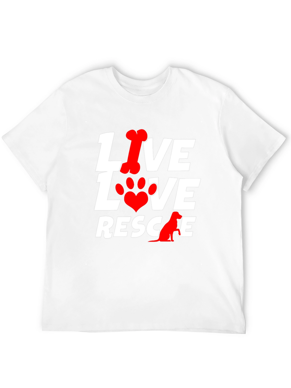 Live Love Rescue Dog T-Shirt