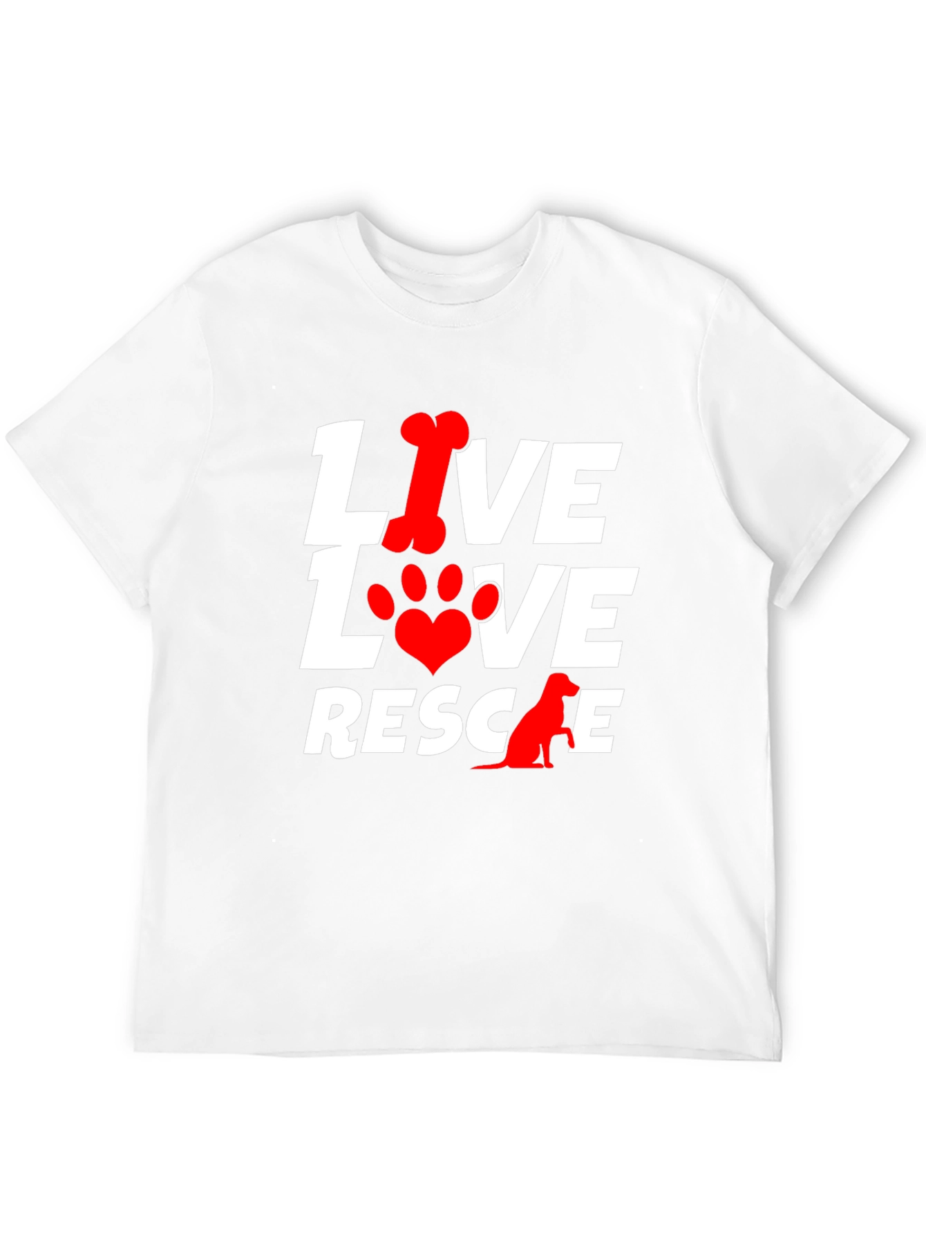 Live Love Rescue Dog T-Shirt