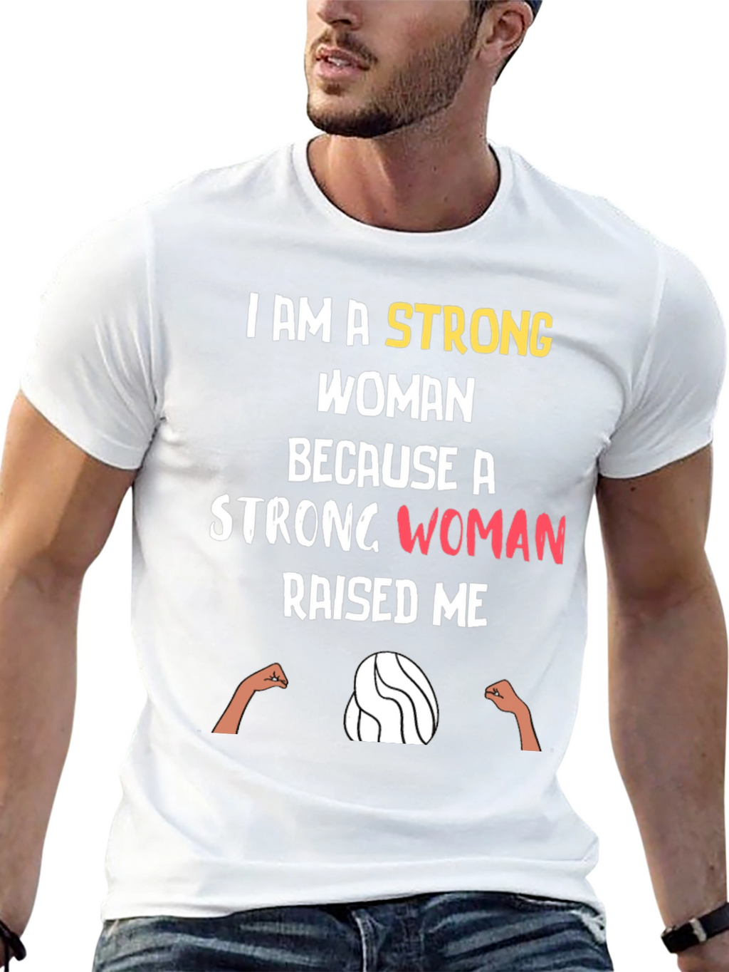 Strong Woman Graphic Tee - Empowering Black T-Shirt