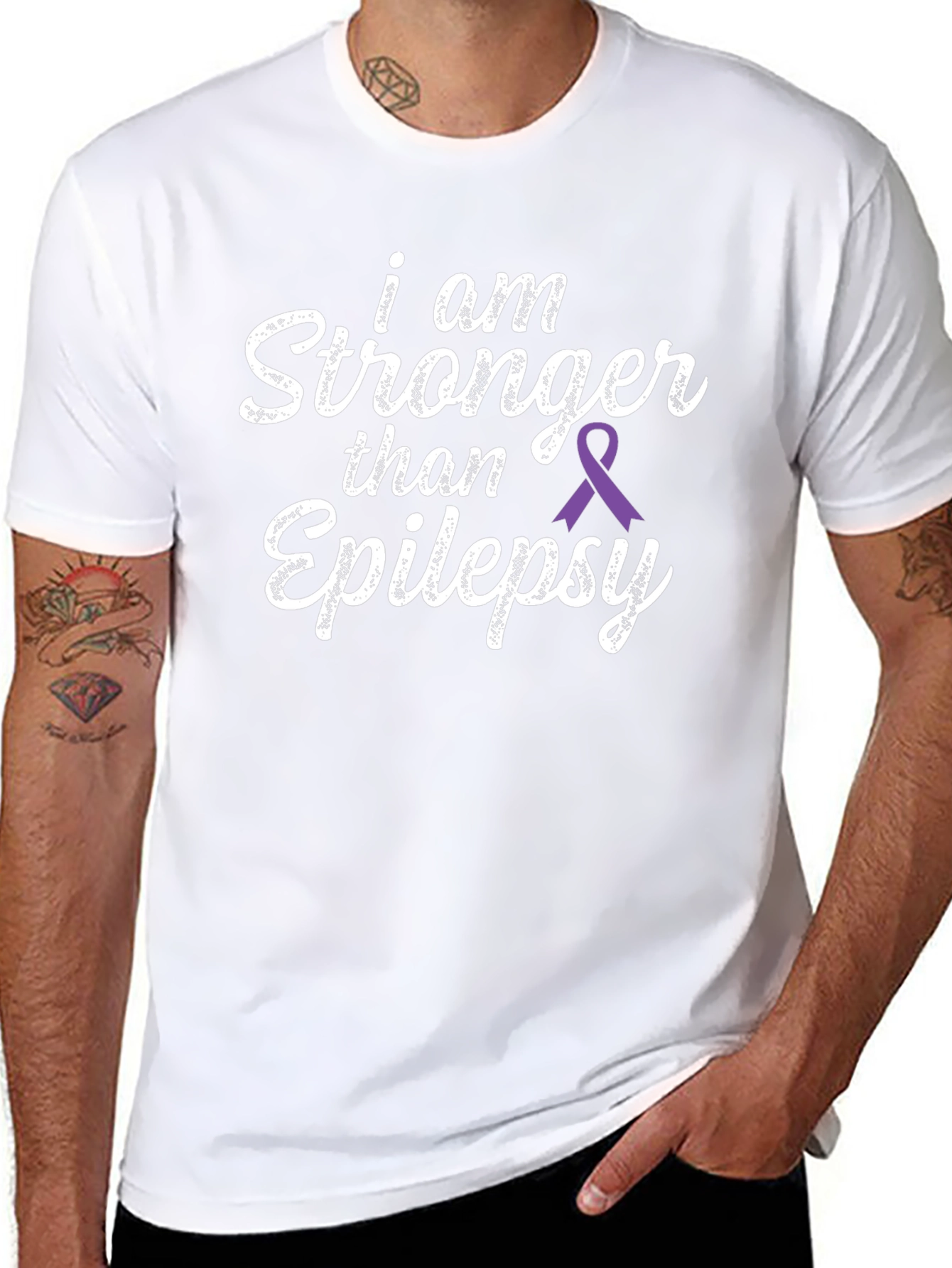 Epilepsy Awareness T-Shirt - I am Stronger