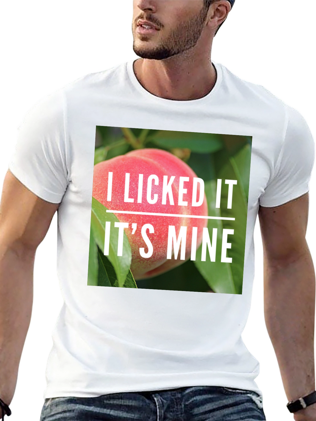I Licked It Peach T-Shirt