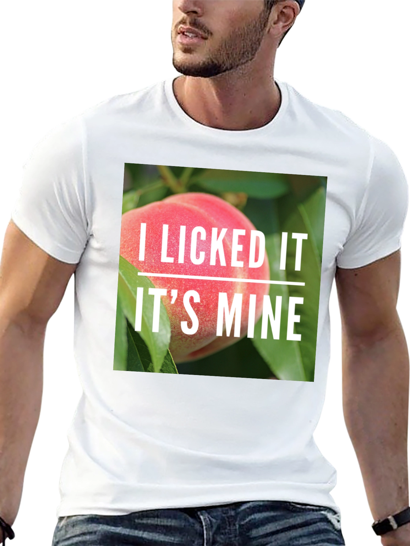 I Licked It Peach T-Shirt
