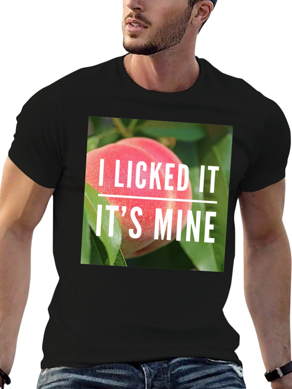 I Licked It Peach T-Shirt