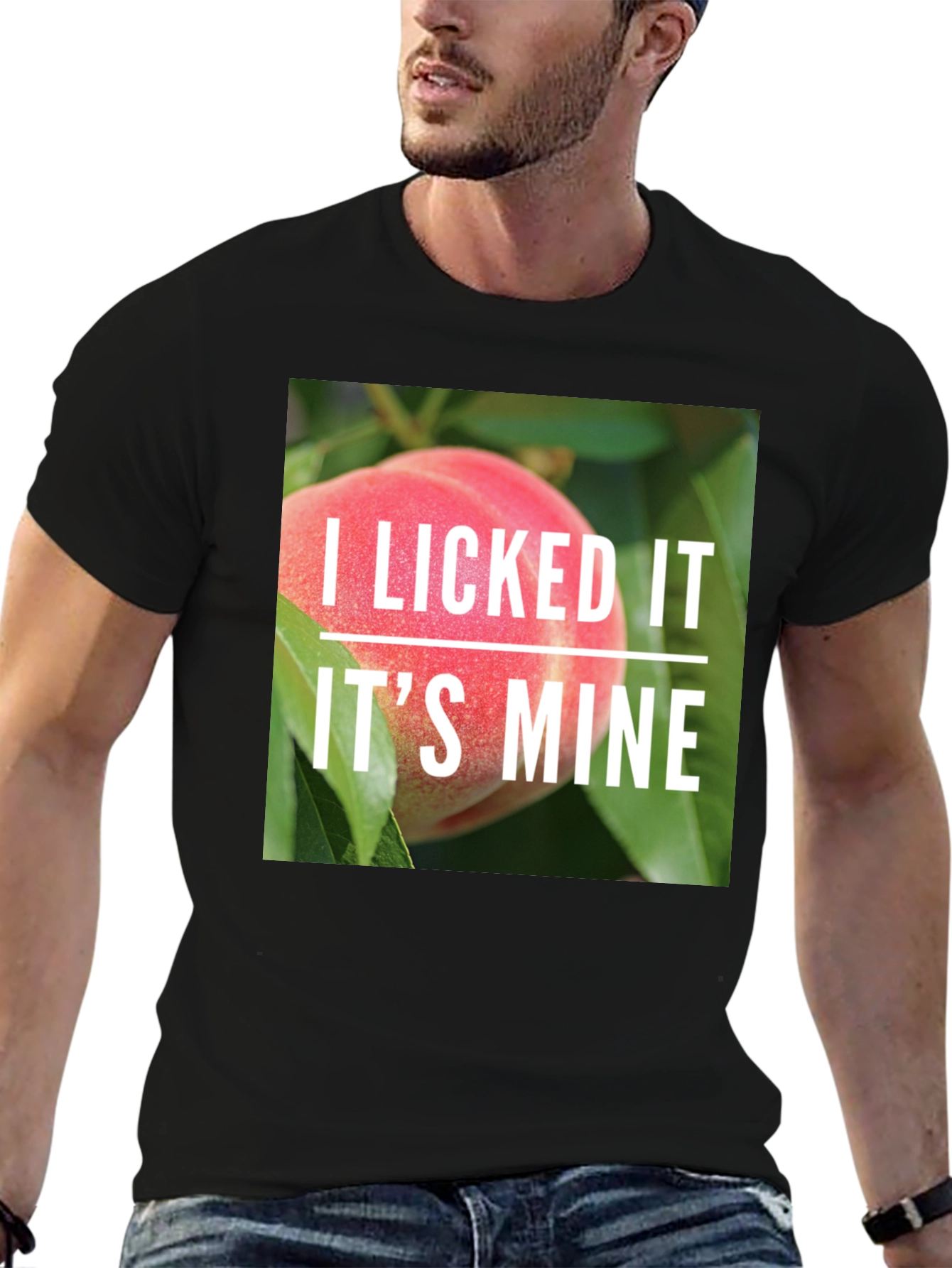 I Licked It Peach T-Shirt
