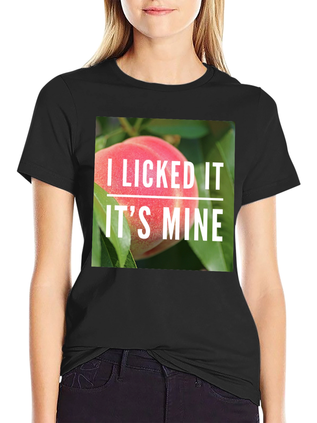 I Licked It Peach T-Shirt