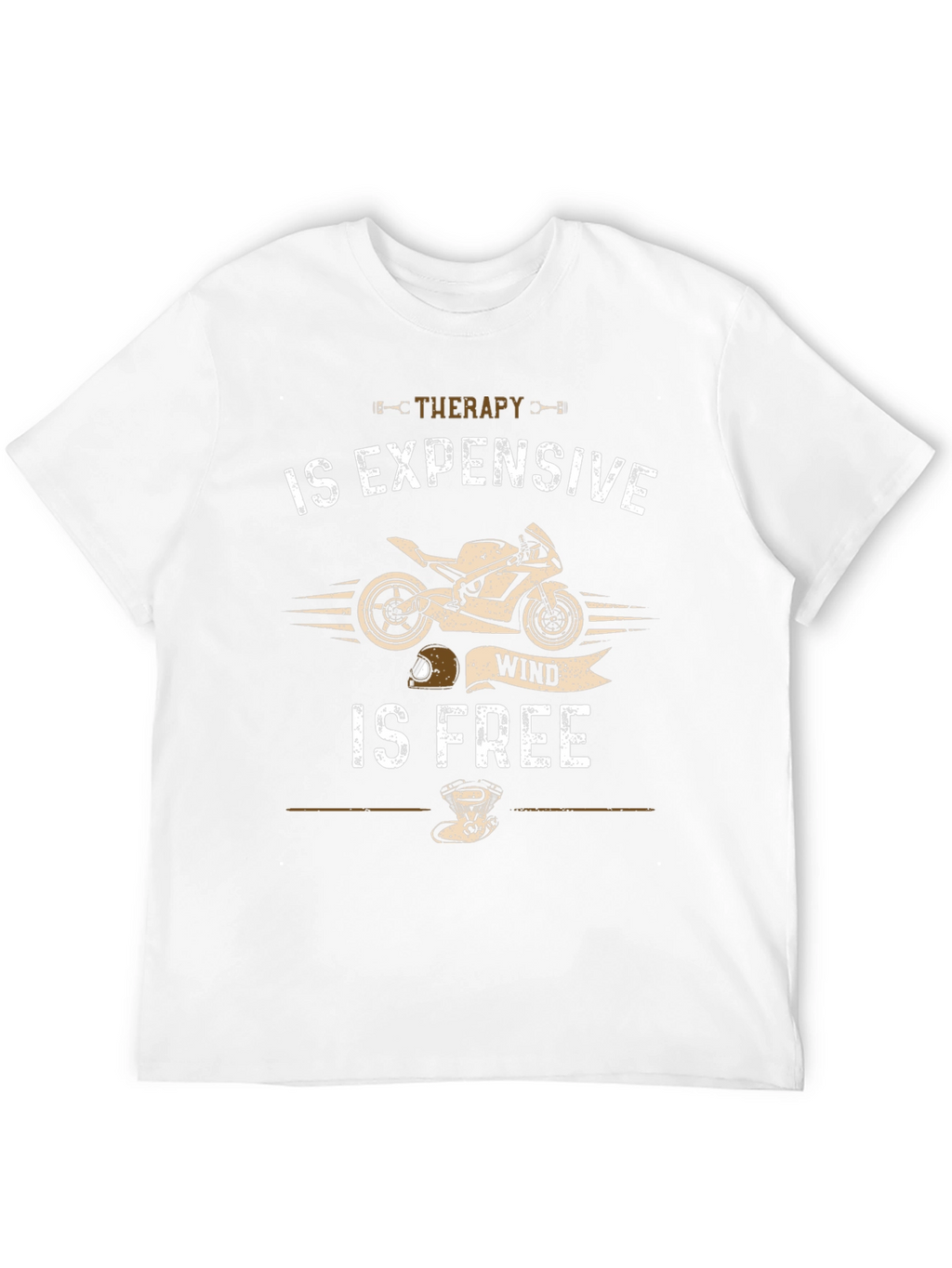 Therapy is Expensive Wind is Free Black Graphic Tee