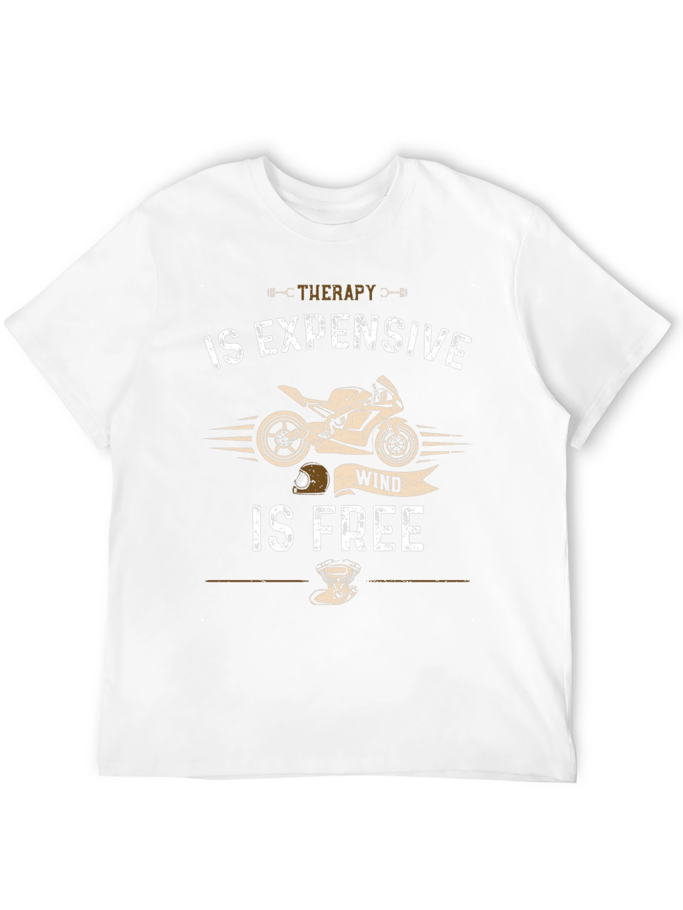 Therapy is Expensive Wind is Free Black Graphic Tee