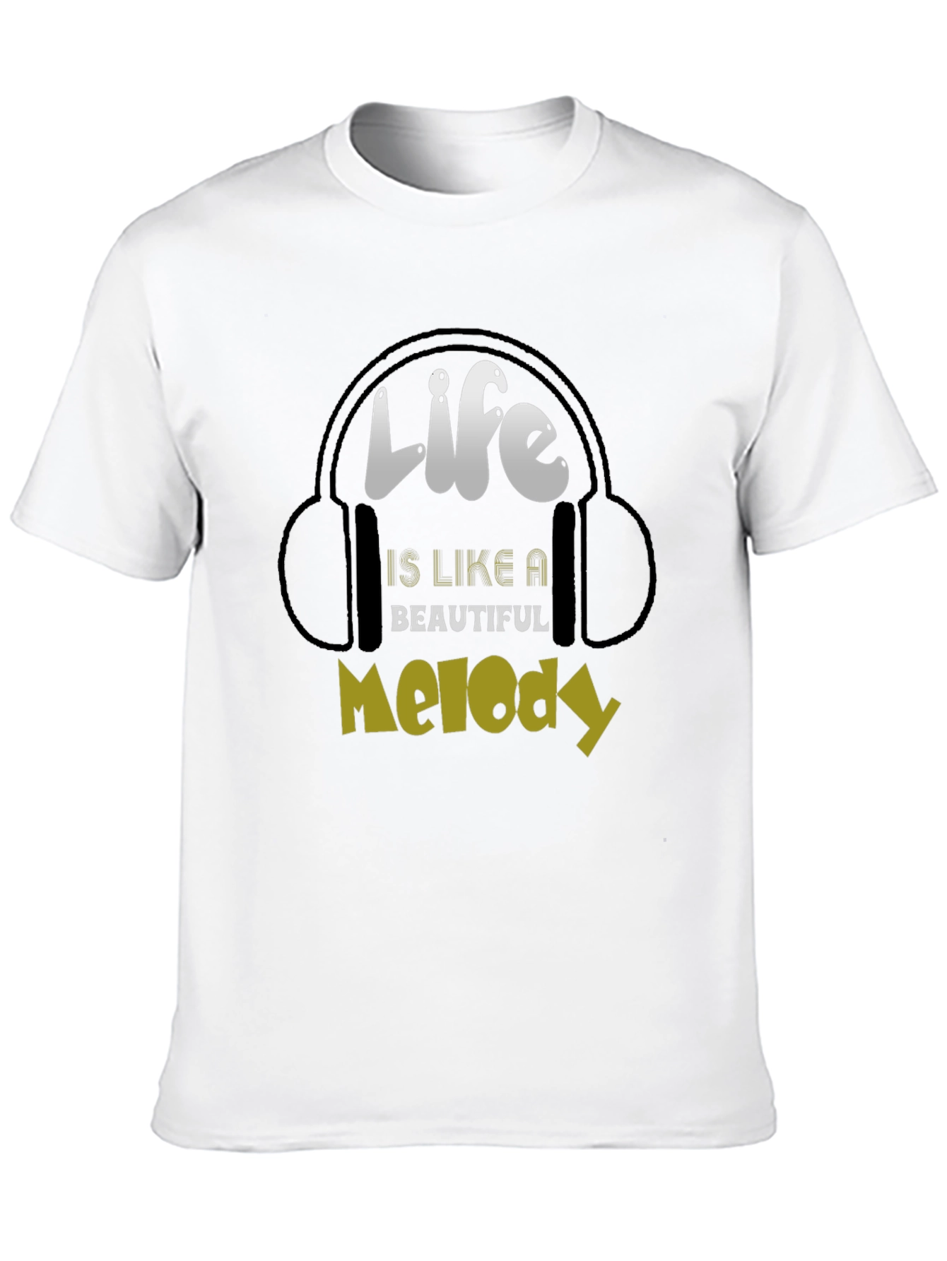 Life is Like a Beautiful Melody Black T-Shirt