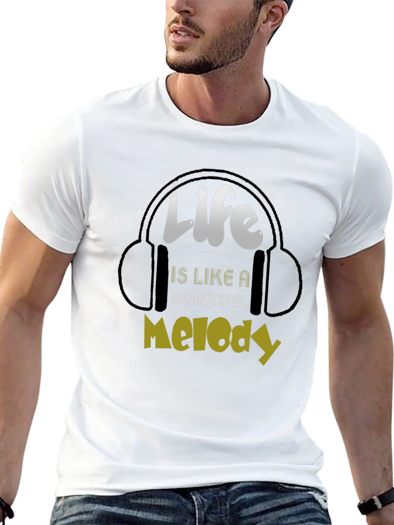 Life is Like a Beautiful Melody Black T-Shirt