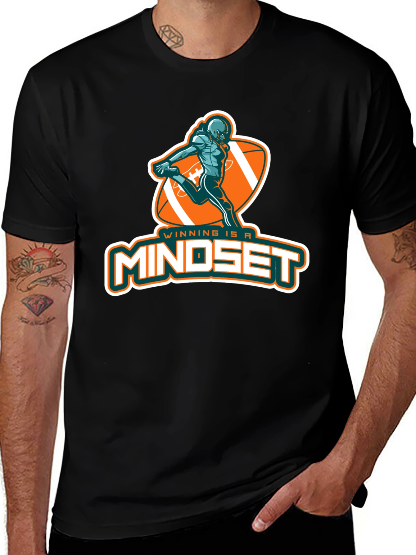 Winning Mindset T-Shirt - Football Graphic Tee