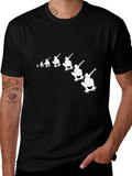 Skateboarder Graphic Tee - Black