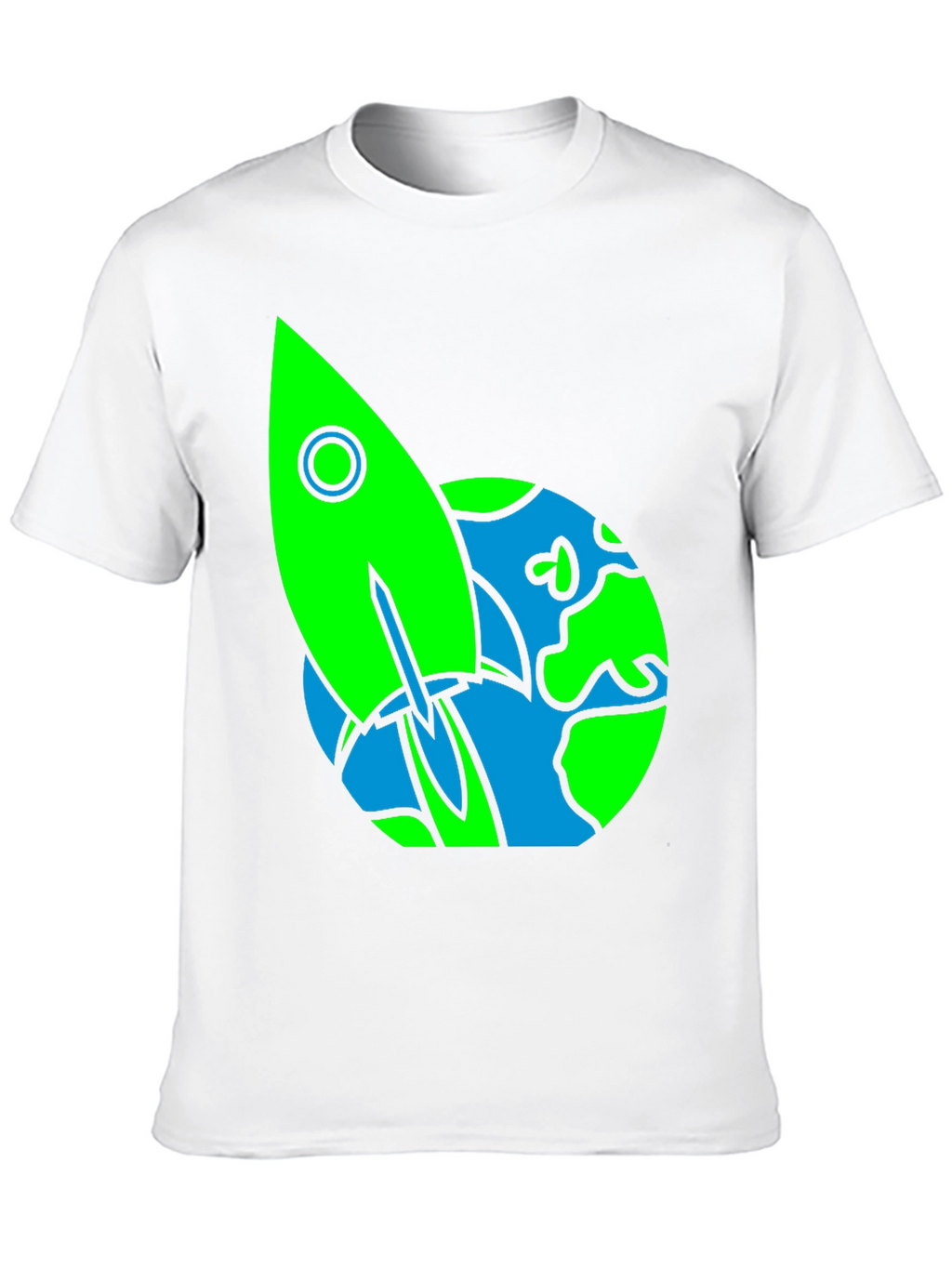 Rocket Earth Graphic Tee - Space Lovers Shirt