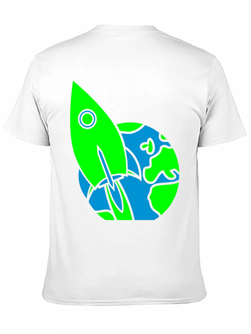 Rocket Earth Graphic Tee - Space Lovers Shirt