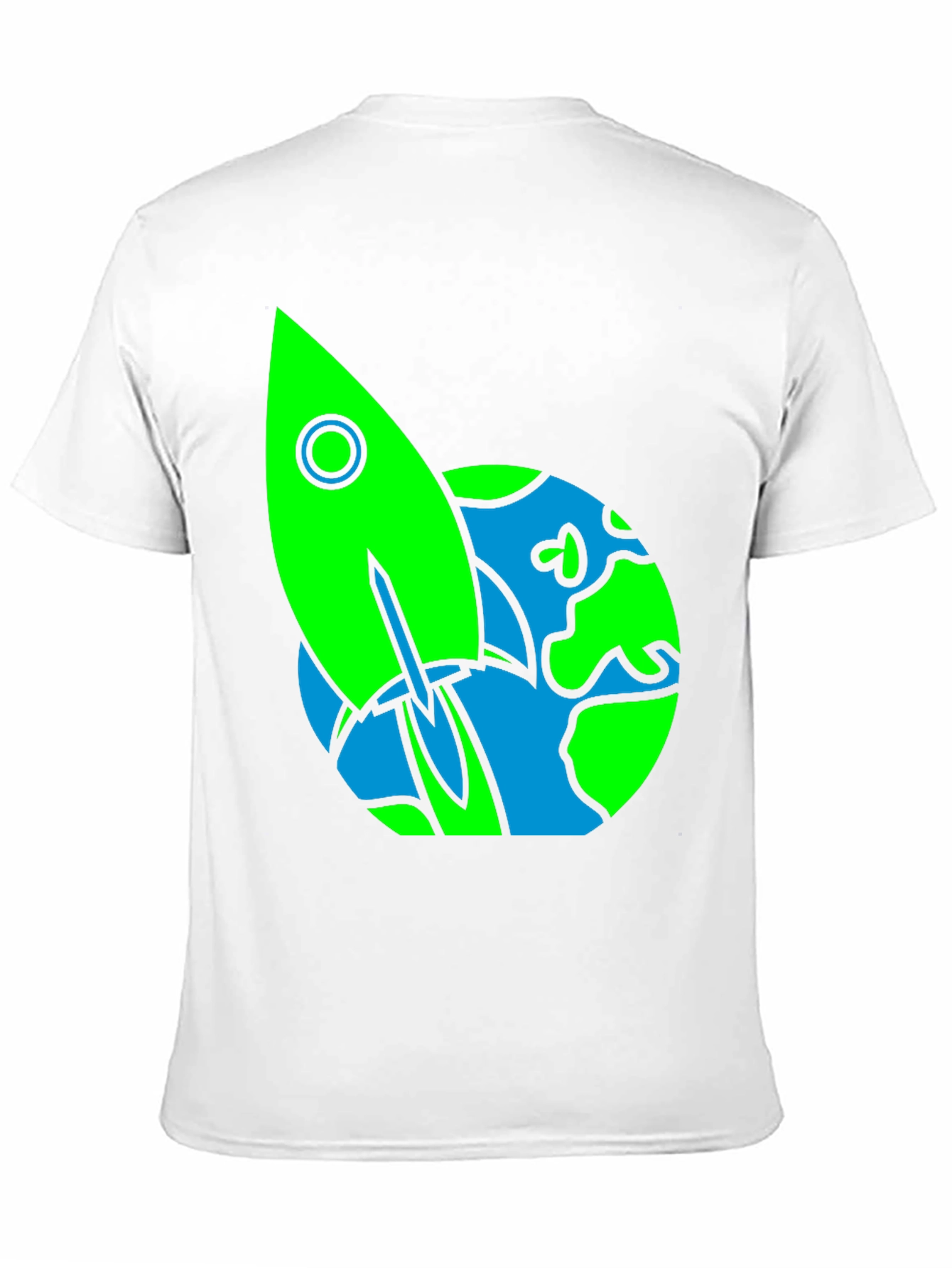 Rocket Earth Graphic Tee - Space Lovers Shirt