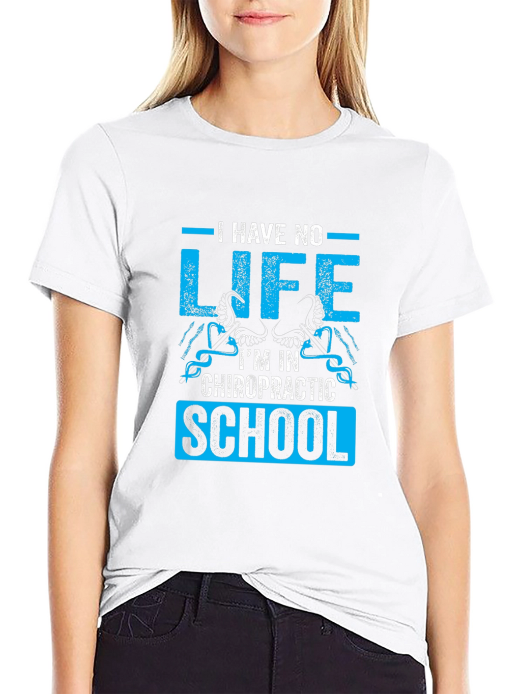 Chiropractic School T-Shirt - No Life Design