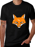 Ein Fuchs Muss Tun Mens Black Graphic Tee