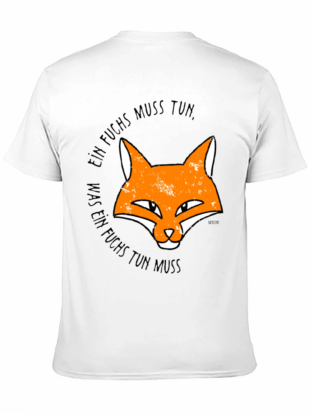 Ein Fuchs Muss Tun Mens Black Graphic Tee