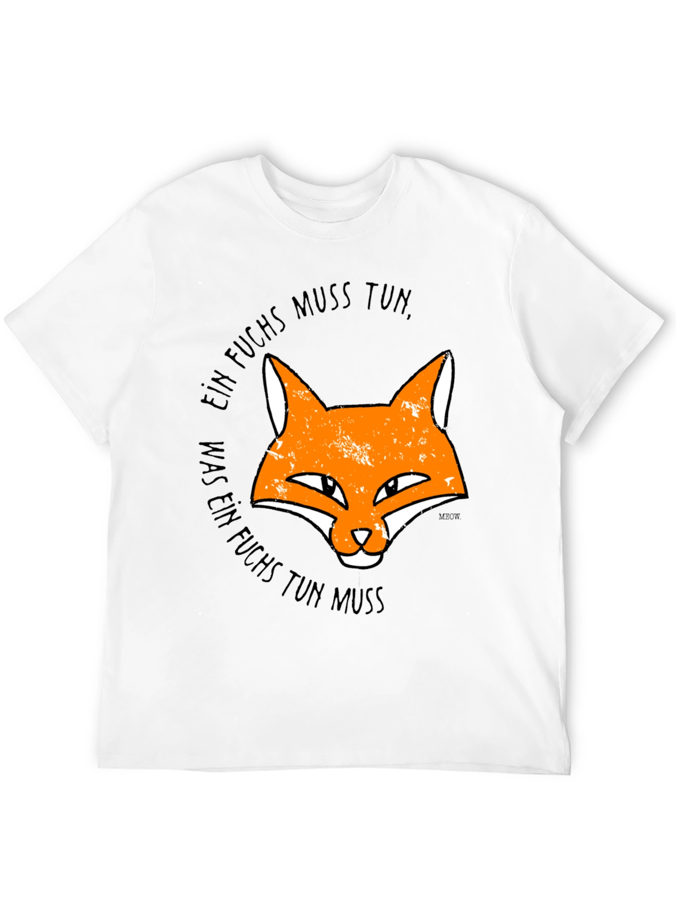 Ein Fuchs Muss Tun Mens Black Graphic Tee