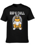 Rap & Chill Cat T-Shirt - Cool Graphic Tee